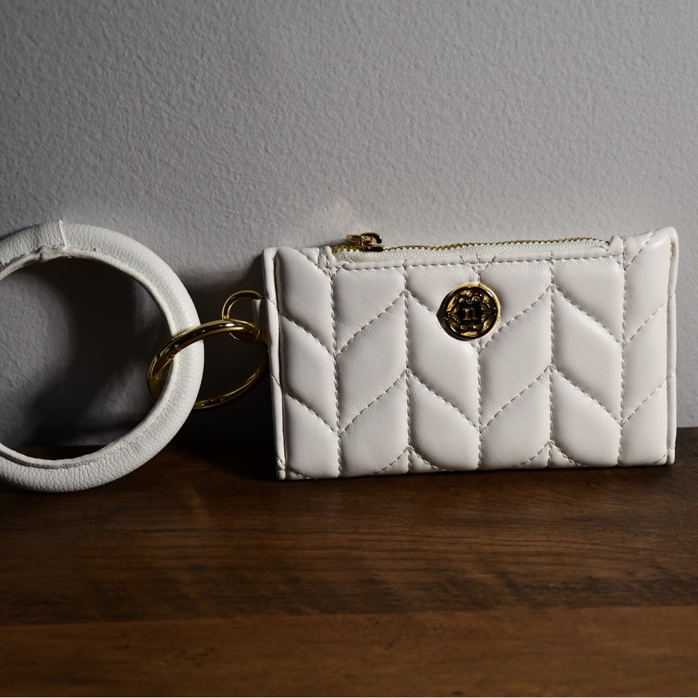 Nanette Lepore White Quilted Wallet